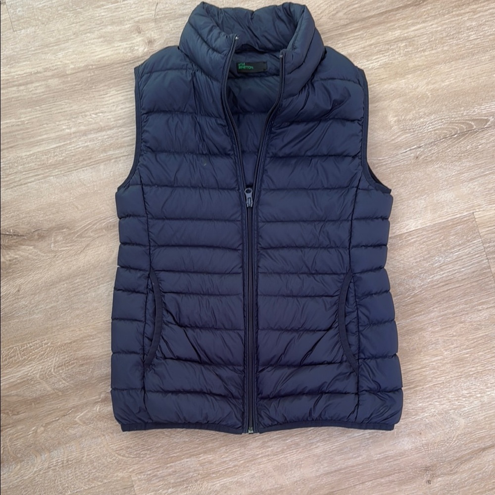 Women's Blue Puffer Vest